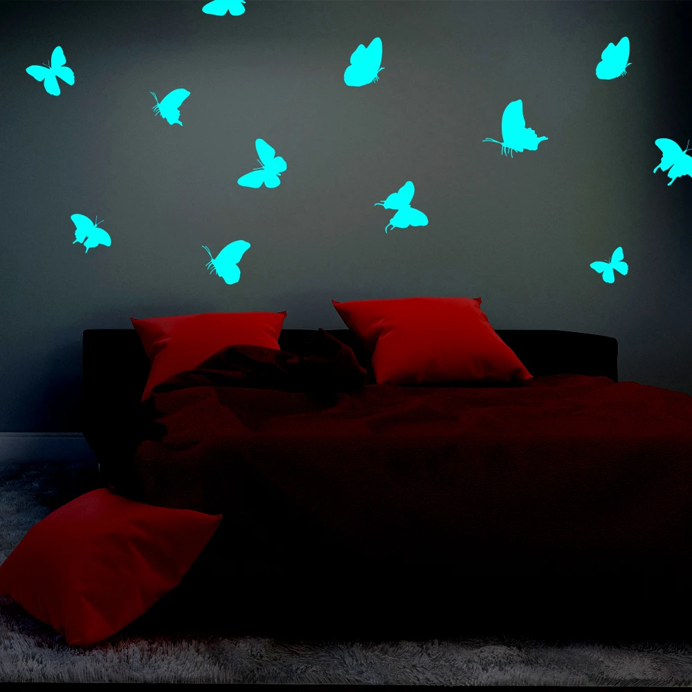 3D Stars Glow In Dark Wall Stickers For Kids Baby Rooms Bedroom Ceiling Home Decor Fluorescent Star wall sticker decoration