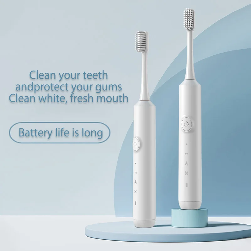 Electric toothbrush IPX7 waterproof grade DC rechargeable soft bristled toothbrush with 30 days of battery life