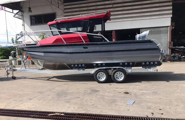  CE certified Easycraft 7.5m/750 Center cabin Aluminum Fishing Boat