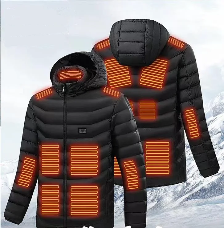 Custom Usb Reactive Temperature Controller Motorcycle Outwear Warming Heating Jacket Men For Winter