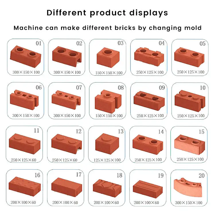 Low cost mobile egg laying type simple operation cement concrete brick making machine