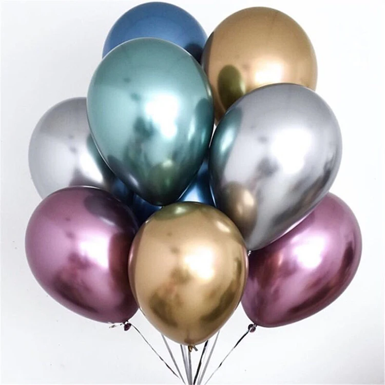 wholesale 5 10 12 inches round mixed color Chrome latex Balloon garland arch kit set for happy birthday party decoration