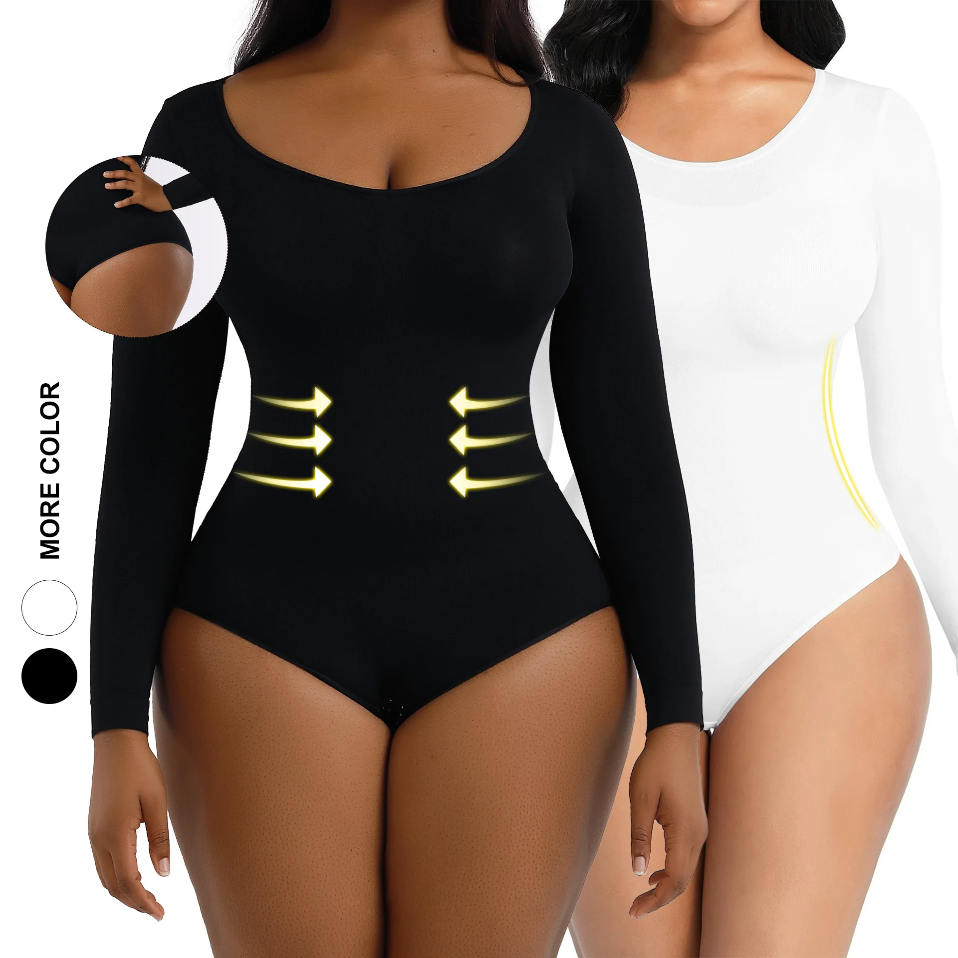 High Quality Body Shaper For Women Corset Colombian Girdles Hourglass Seamless Thong Fat Woman In Thong Female Bodysuits