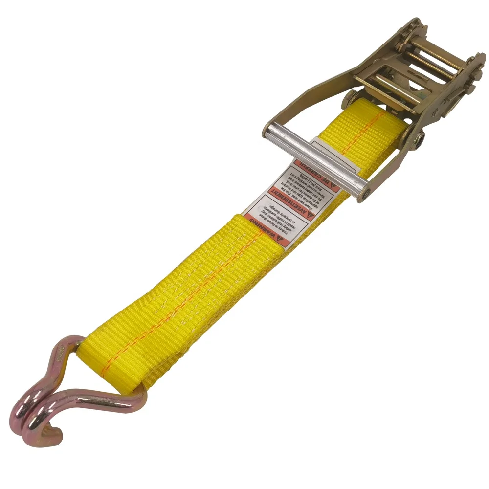 VINEET Polyester Webbing Ratchet Strap OEM/ODM Heavy Duty Ratchet Tie Down Strap with Double J Hook