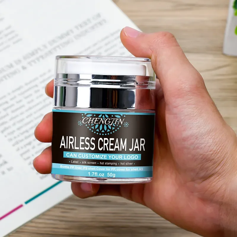 2022 new arrival cosmetic packaging 15g 30g 50g luxury acrylic plastic skin care airless lotion cream pump jar