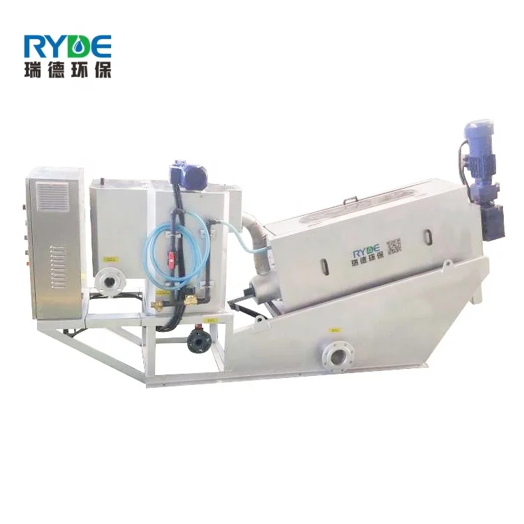 Химическая промышленность Осадка Сточных вод обезвоживания обработки машина винтового пресса