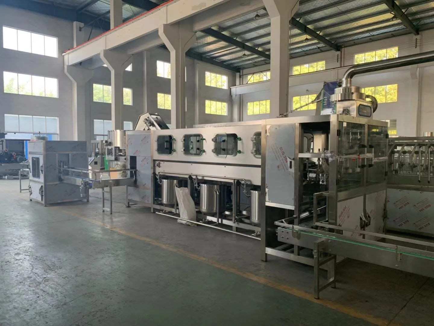 Complete automatic barrled bucket bottle 100bph 150bph 200bph 19l water filling machine