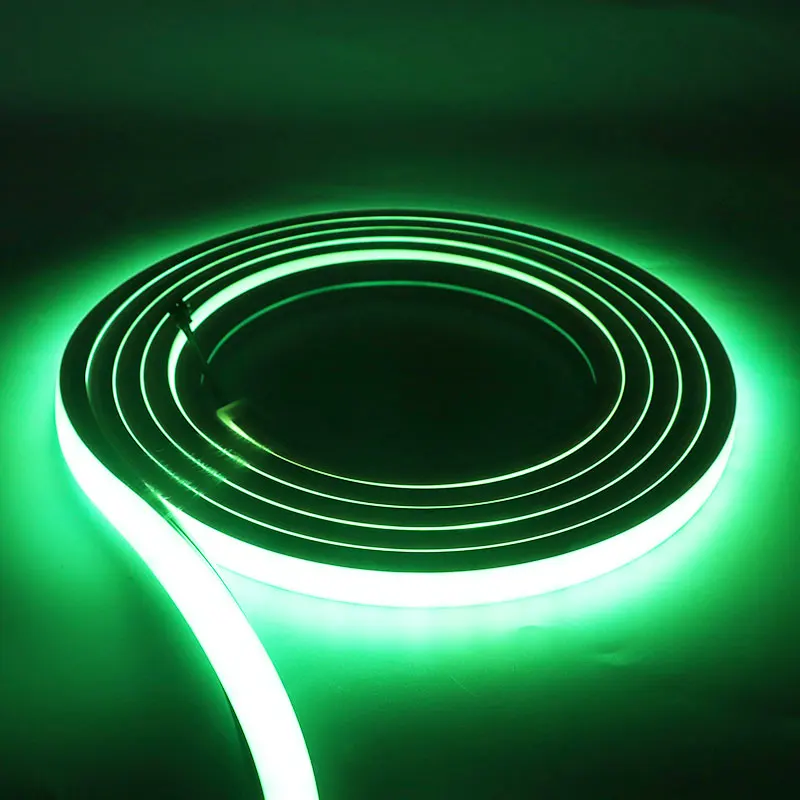 Модифицируемая Неоновая Гибкая Светодиодная трубка Rgb 12 В Водонепроницаемая силиконовая для светодиодной неоновой вывески шириной 8 мм