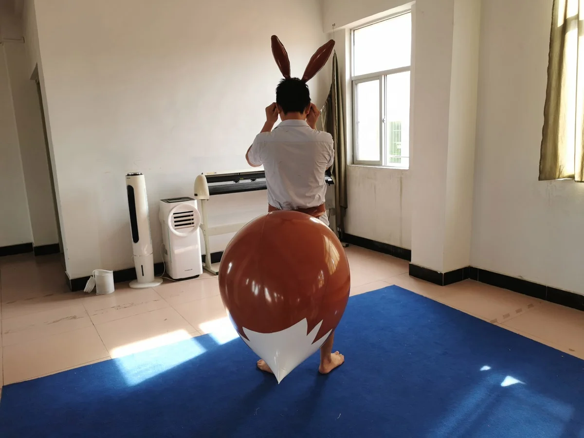 BeiLe customized new inflatable tail and ears for PVC inflatable fan