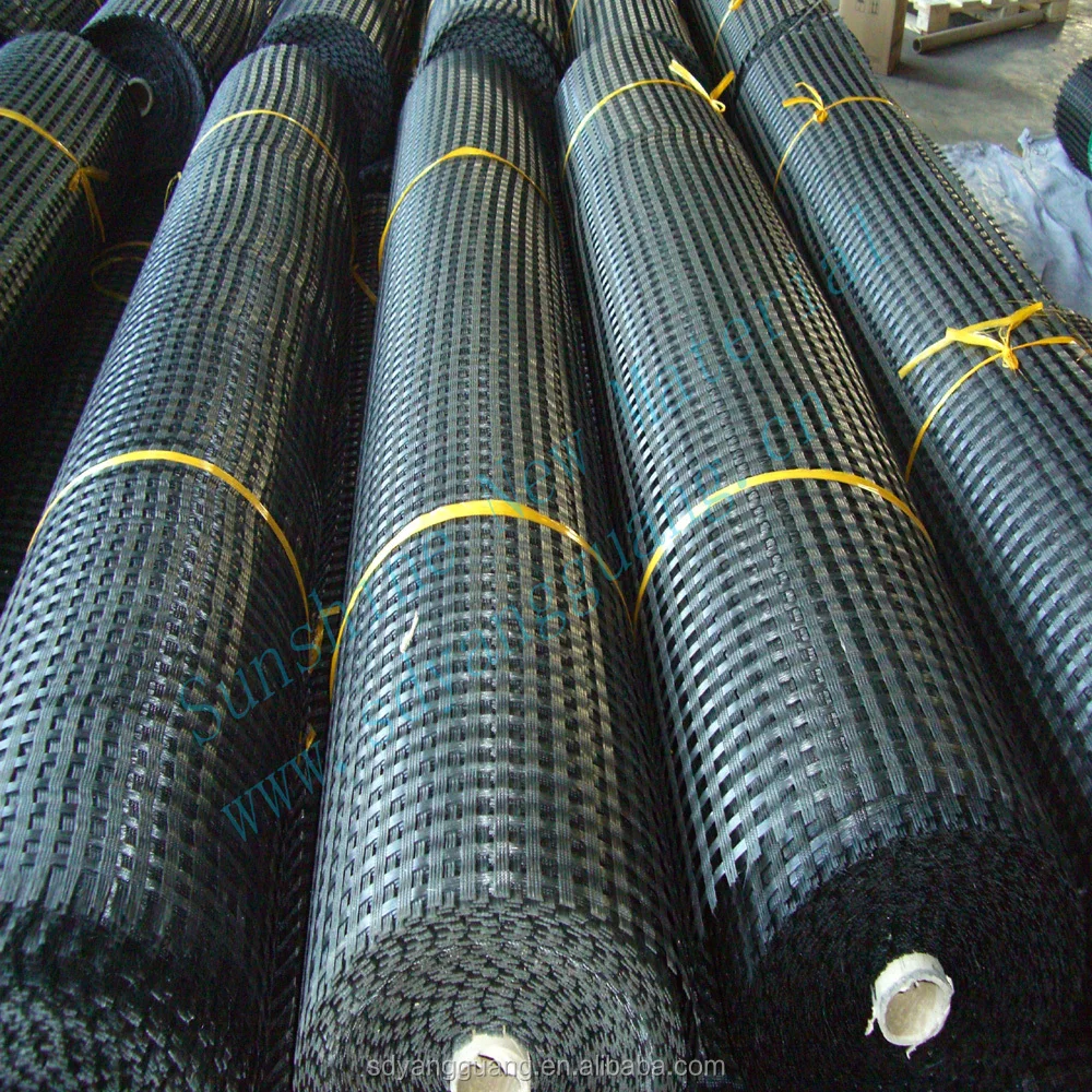 100% bitumen fiberglass geogrid asphalt road reinforcement 50-50KN/M