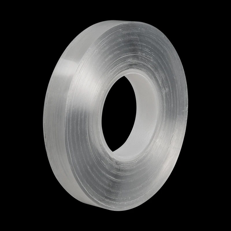 Double sided adhesive clear 30mm reusable no residue nano waterpoof grip tape for kitchen bathroom nano tape adhesive