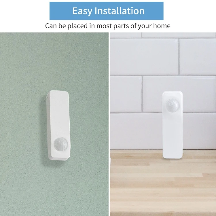 OEM/ODM zigbee intrusion alarm sensor intrusion detector motion sensor with wall mounting tape