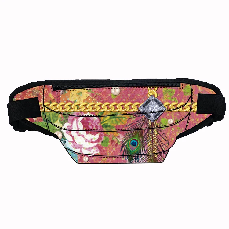 Custom design fanny pack waist bag for women belt bag ladies bags around waist