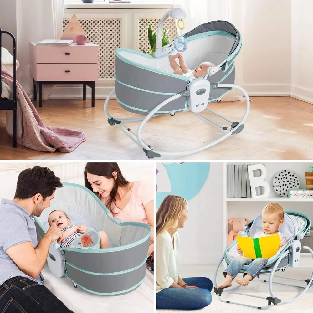 New born portable travel electric baby sleeping swing cradle bed for baby 0-3 years