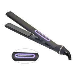 Hair Styling Tool Fast Heat Flat Iron Tourmaline Steam White And Golden Hair Straightener