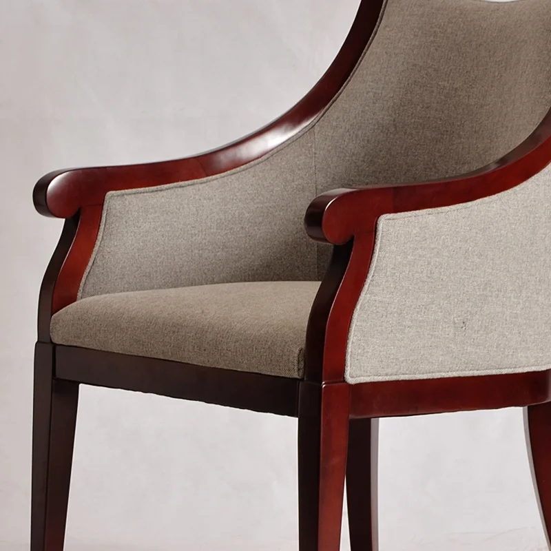 
Xiaopin Furniture Wholesale Commercial Upholstered Wooden Leisure Hotel Chairs 
