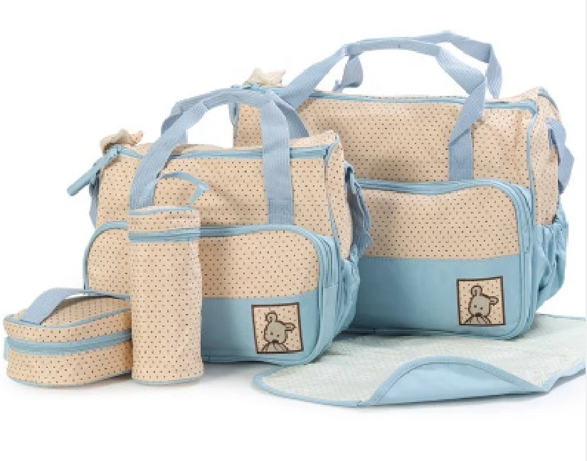 Designer Stylish Waterproof Multifunction Mummy Baby Diaper Bag Set