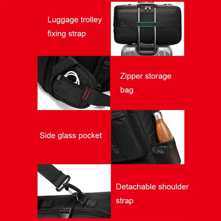 2024 New Arrival Multifunctional Large-capacity Waterproof Outdoor Mountaineering Backpack with USB Port