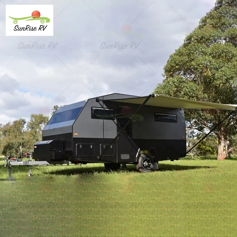 Best Suitable Caravan for sale Lightweight overland Travel Trailer rv camper hybrid toy hauler caravan 4x4 camper Toy Hauler