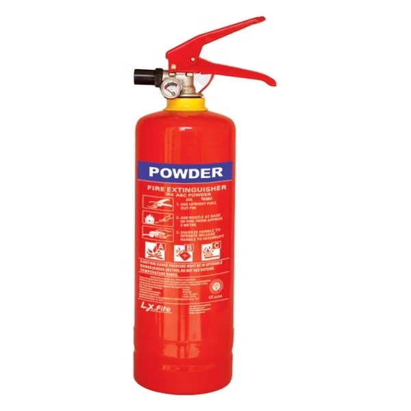 CE Certified 2kg Dry Powder Fire Extinguisher Stand DCP Fire Estintor with Steel Material EN3 Certificate