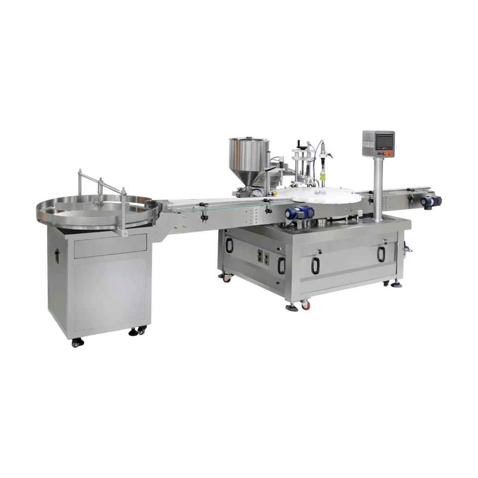 YDX Automatic glass capping labeling machine jam tomato sauce pizza barbecue filling packaging machine