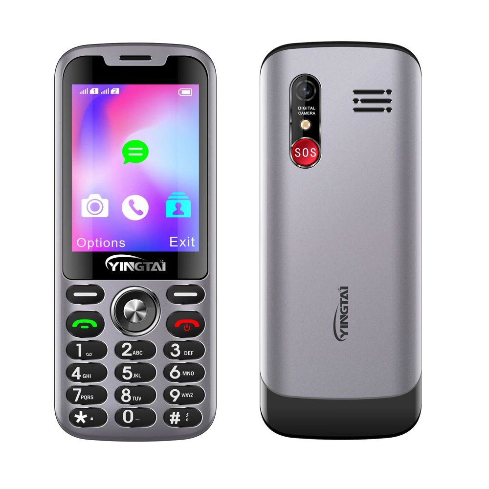 2.8inch 240*320 SCT107 fast speed 48MB+128MB 1800mAh large volume speaker phone 4G Volte keypad mobile phone