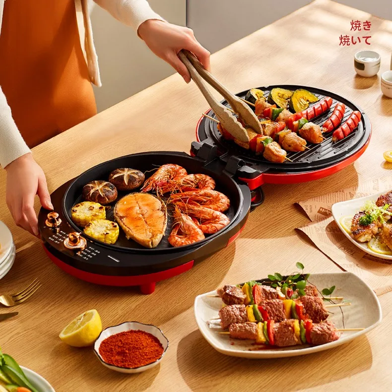 Griddle double-sided suspension pancake machine household small pancake machine multi-functional kitchen electric baking pan