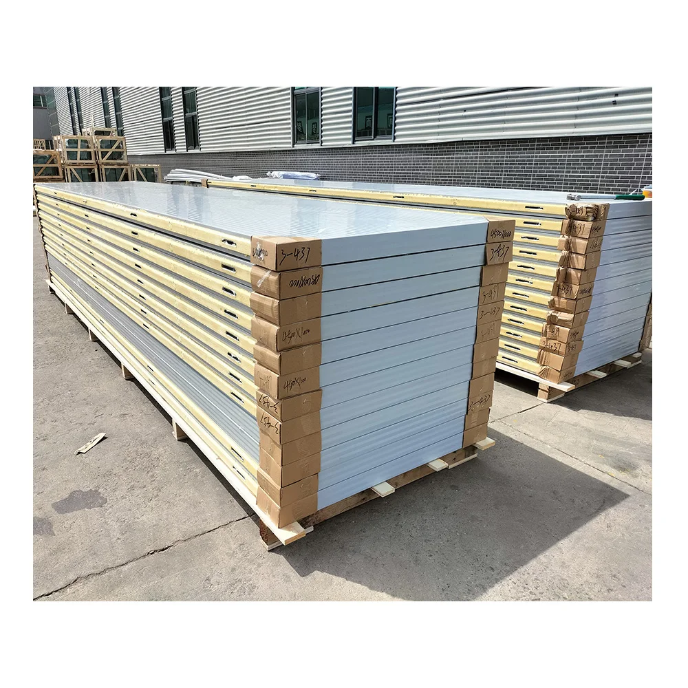 Insulation Sandwich Wall Panel and Cold Room Panel Walk in Freezer PU Panel With Cam Lock