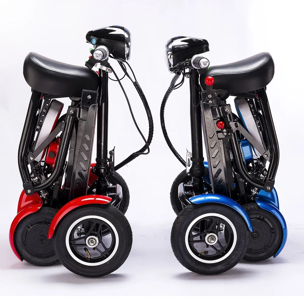 36V four wheel  two seat mobility scooters smart kids  folding  electric scooter for adult