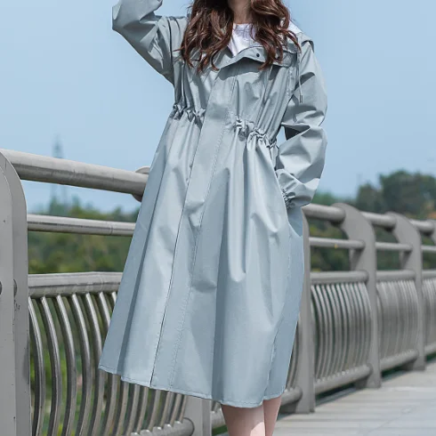 Rain coat Waterproof rainwear for adult fashion style long rain coat