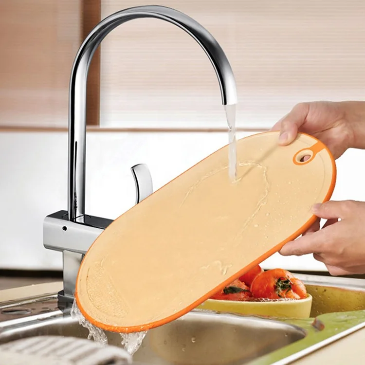 New Arrival 3 Pieces Meat Vegetables Chopping Board Kitchen Plastic Cutting Board With Stand