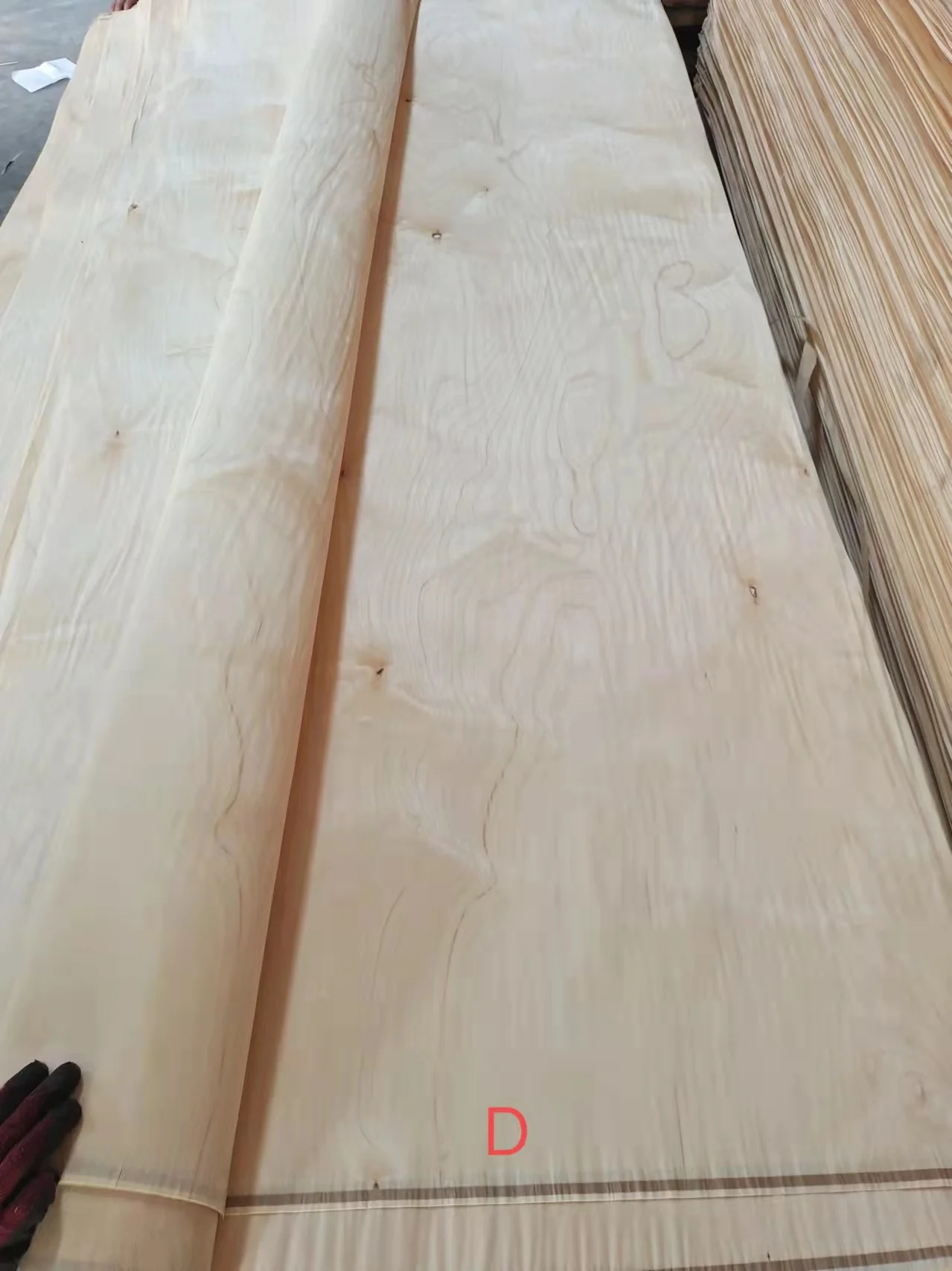 Songchuan 0.28mm Russia Baltic Birch Wood Face Veneer D+ E C grade at Cheap Price