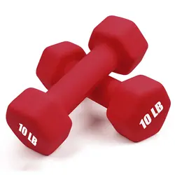 Anti-Slip Anti-roll Solid Cast Iron women Hex Shape Colorful neoprene dumbbells for home fitness