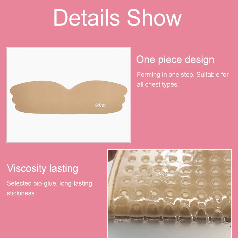 bra good quality soft breast lift frontless cotton self adhesive strapless front push up bra