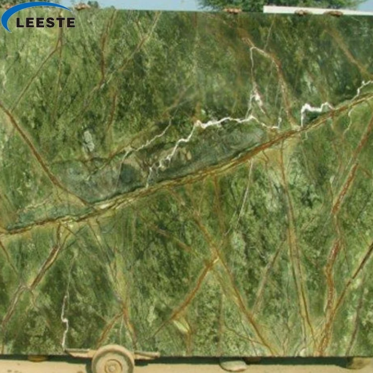 Biggest Factory Tropical Rainforest Green Marble Slab with Low Price