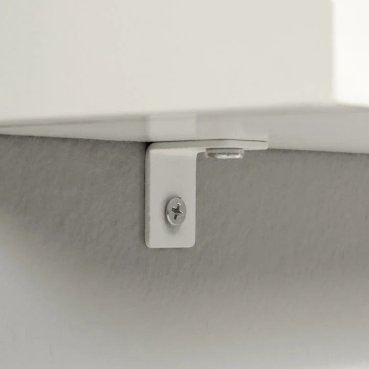 Space Saving Folding Wall Hanging Table Floating Wall Mount Laptop Desk in White and Walnut