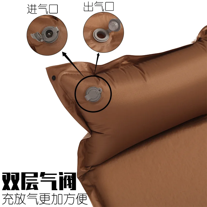 Outdoor Single Double Self-inflate Sleeping Pad Splicing Automatic Inflatable Mat Sleeping Pad for Camping