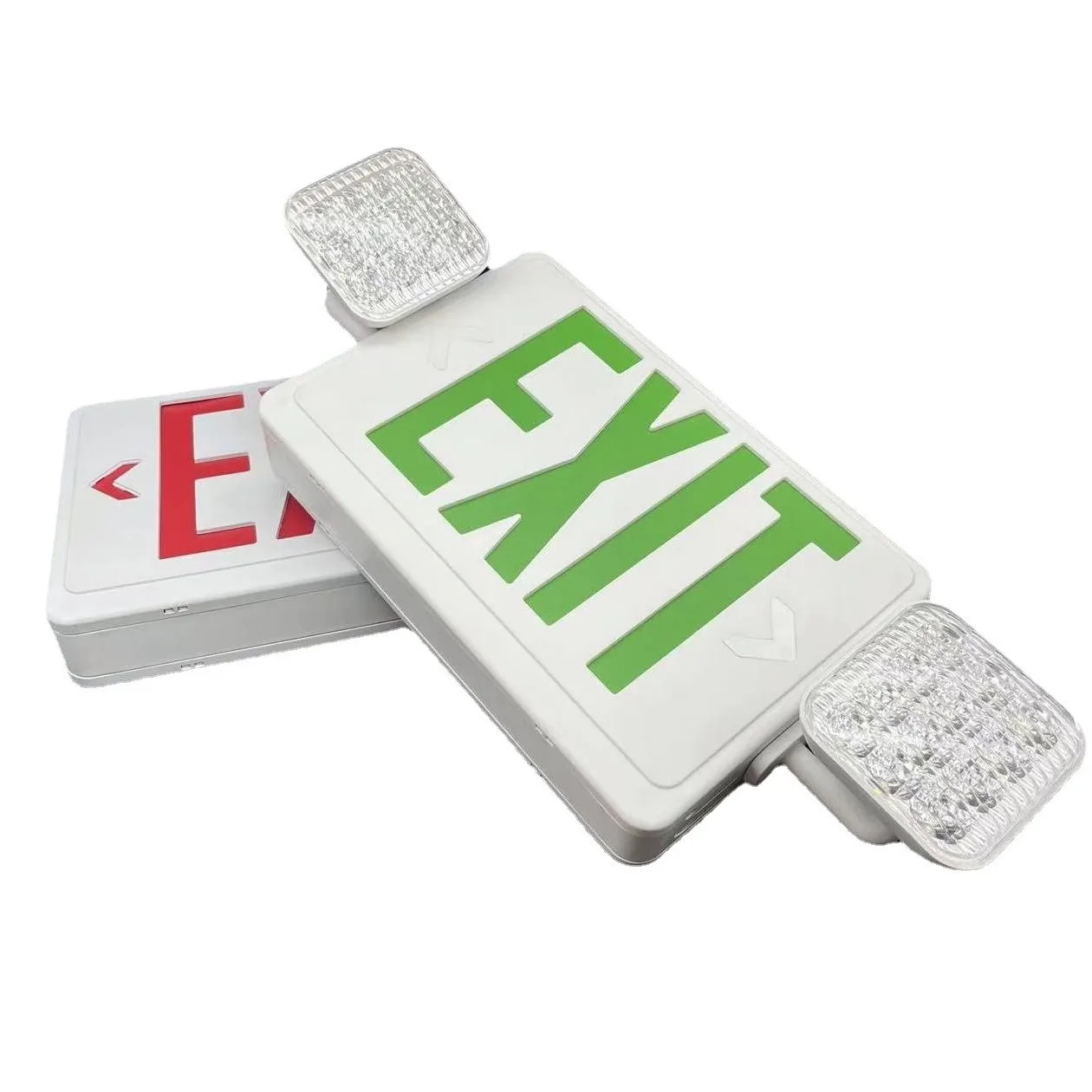 Customized Rechargeable Fire Safety Sign Light 6W 3W Emergency Exit Sign