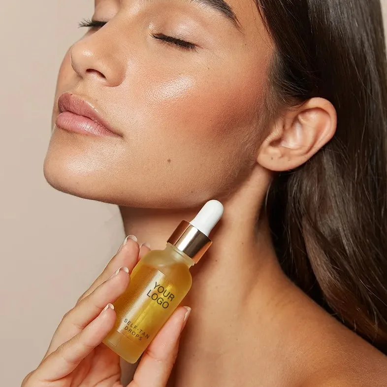 Wholesale OEM Sun Tanning Oil Bronze Skin Tanning Drops body and face use tan drops
