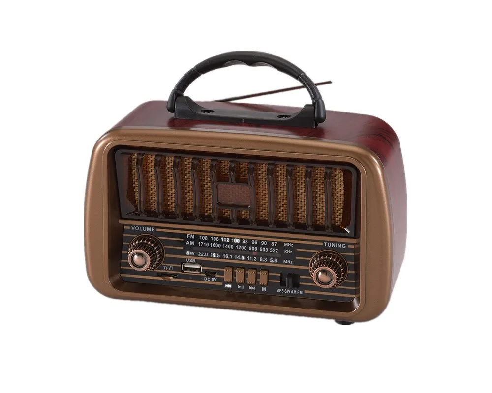 2021 AM/FM/SW многодиапазонный радио 18650 LI-BATTERY & деревянный аккумуляторная радио NS-8067BT