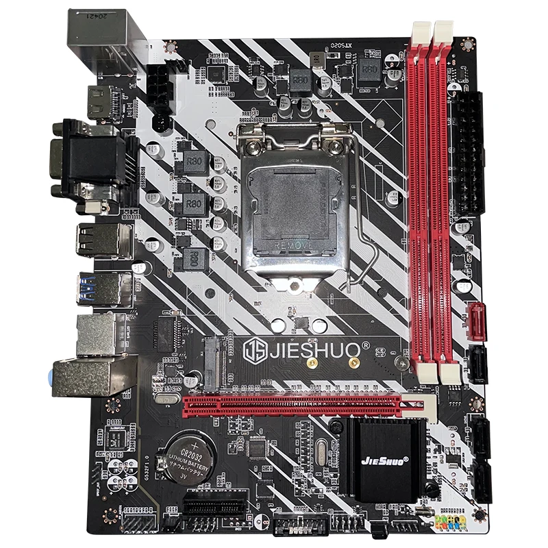 JIESHUO Spot B75 MOTHERBOARD LGA 1155 Socket H61 mainboards support Intel 2 3Gen core i3 i5 i7 processor DDR3