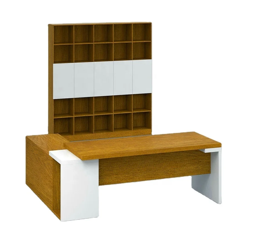 New Design melamine 1.2 meter Computer Office Table with shelf (HX-8NE060)