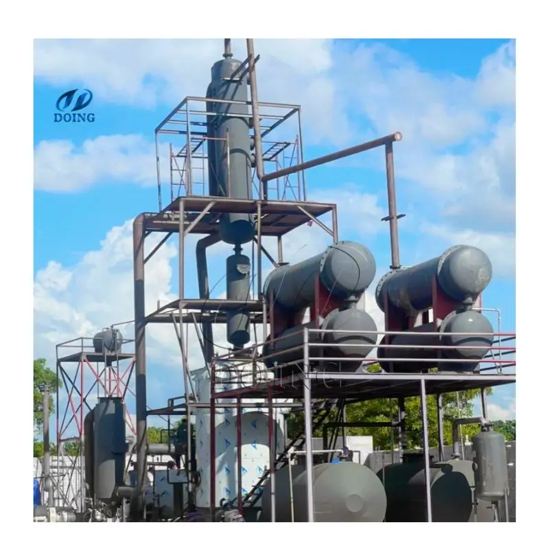 High oil output waste oil purifier machine Convert waste oil to diesel distillation plant