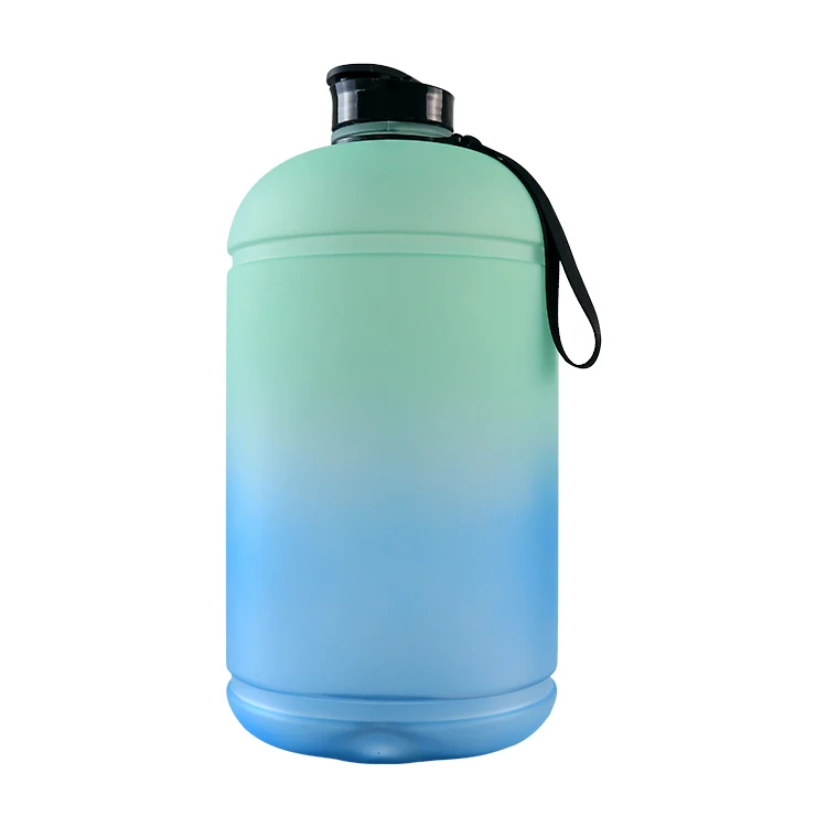 Оптовая продажа, пластиковая бутылка для воды большой емкости для спортзала, герметичная, с соломинкой, без БФА, Спортивная бутылка