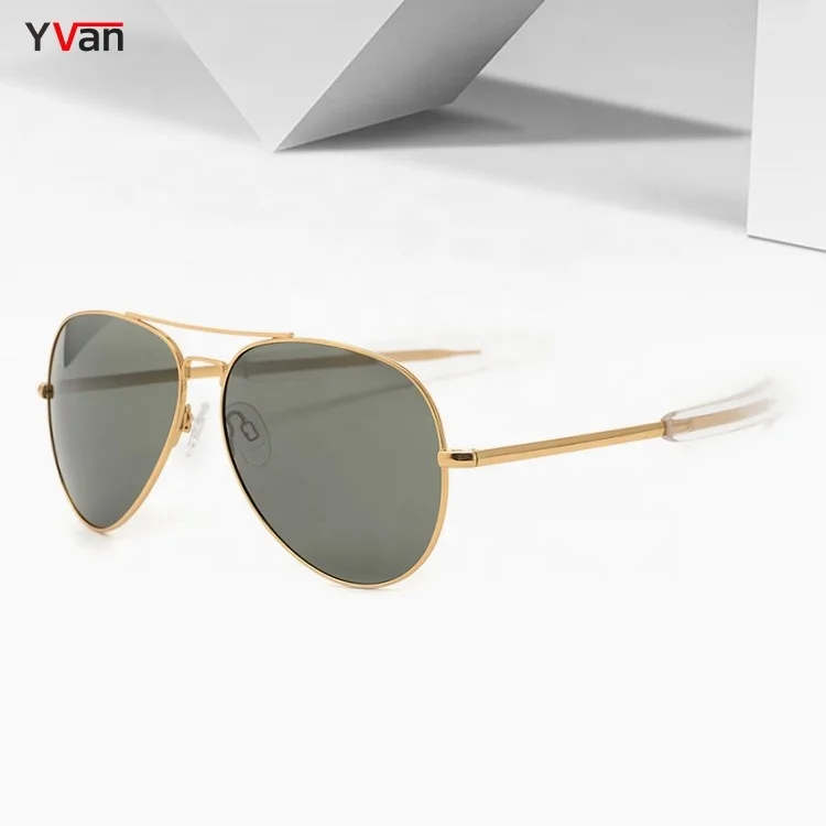Designer Aviation Sunglasses Double Bridge Fashion Vintage Sun Glasses Shades Sunglasses Hombre De Metal