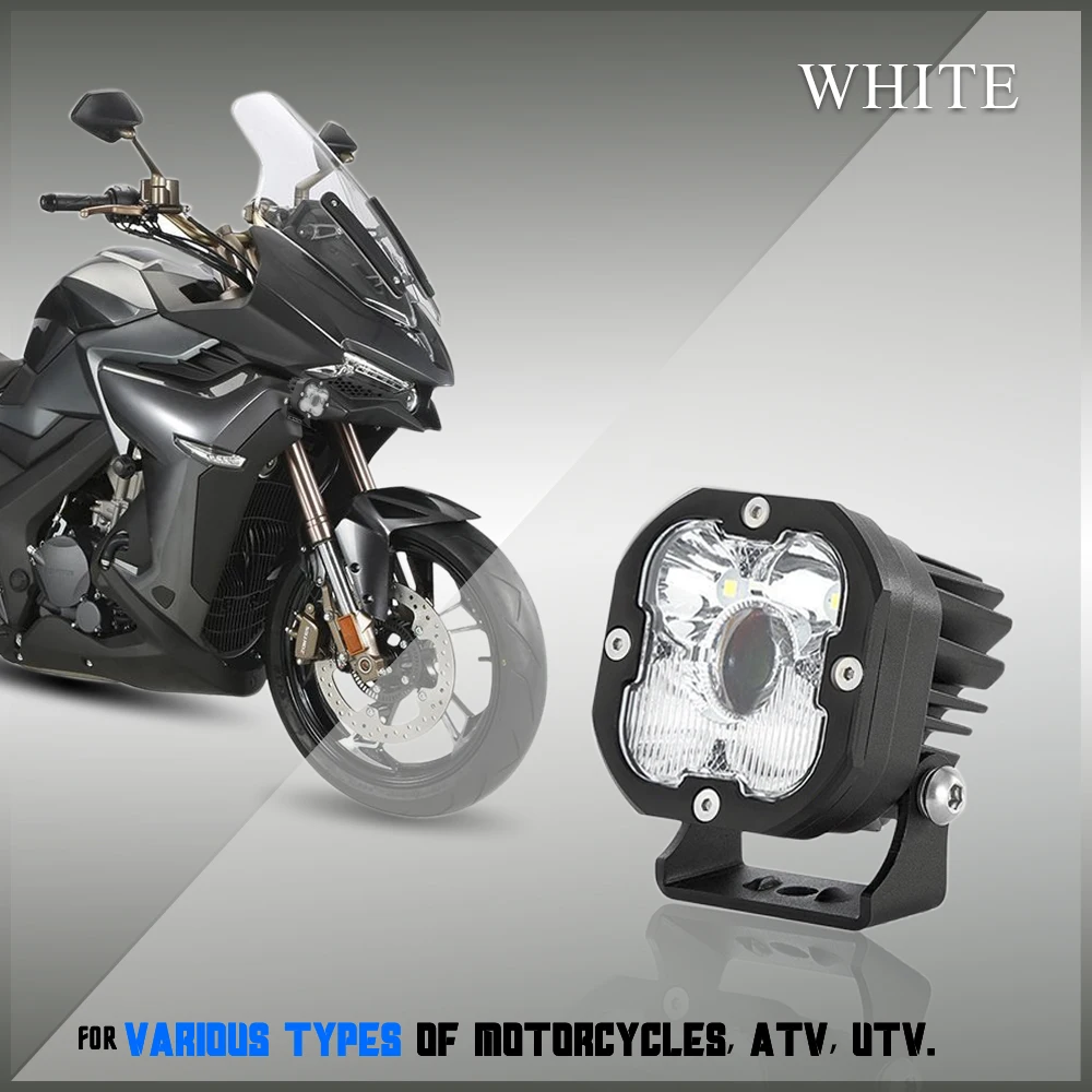 Super Bright 3' Square Work Lamp Universal Fit LED Daytime Running Light DRL Driving Light For Jeep