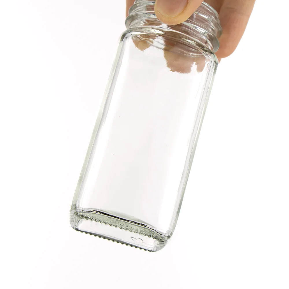 Glass Food Bottle Jar 120ml Bean Rice Candy Fruit Storage Bin Glass Food Containers for Kitchen Refrigerator