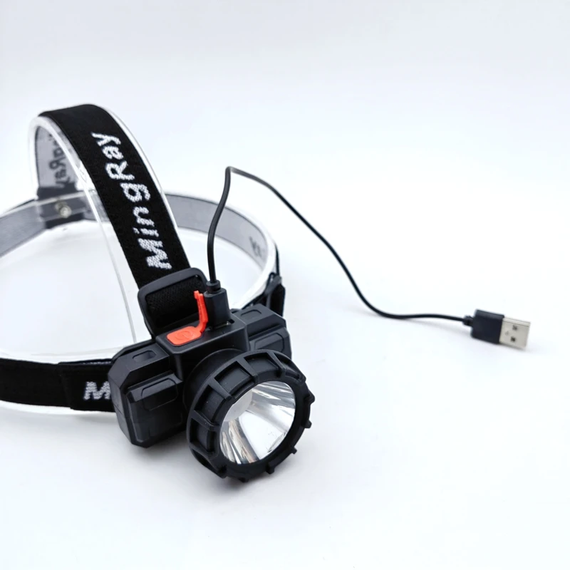 Mingray NEW LED Rechargeable Headlamp cheap price lithium included led headlight rechargeable ningbo factory promotional outlet