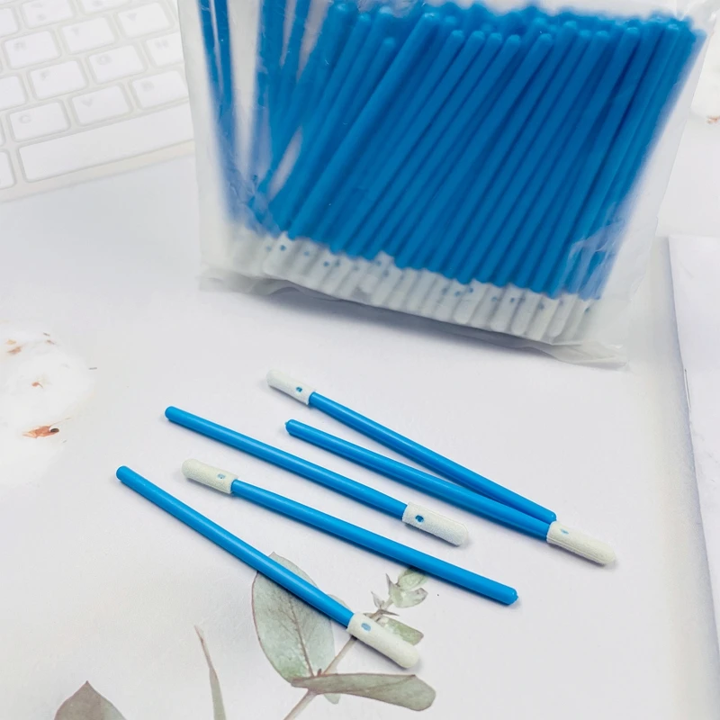 100 Counts Small Foam Cleaning Swabs Electronics Optical Lenses Non-Sterile Swab
