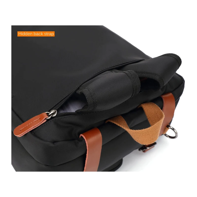 Convertible Backpack Messenger Bag Shoulder Bag Laptop Case  Briefcase Multi-Functional Travel Rucksack Fits 17.3 Inch Laptop